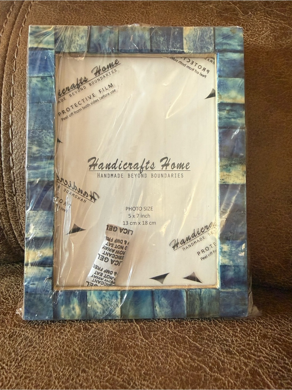 Blue Shell Photo Frame - 5x7 inch - Picture 2 of 6